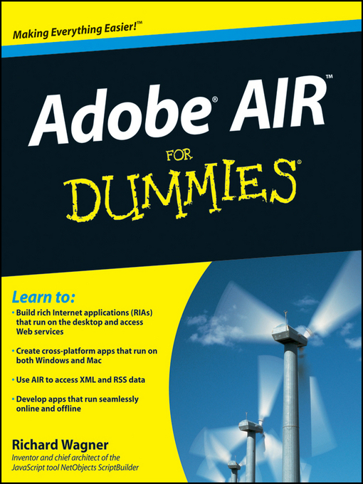 Title details for Adobe AIR For Dummies® by Richard Wagner - Available